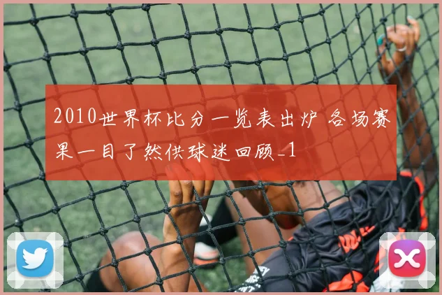 2010世界杯比分一览表出炉 各场赛果一目了然供球迷回顾_1